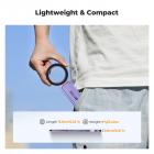 K&F CONCEPT Magnetic Phone Tripod Stand, 23N Strong Magnetic Mini Tripod Aluminium Alloy Pocket Selfie Stick, Mag Safe Phone Holder Compatible with iPhone 17 16 15 14 13 12 Series(Purple)