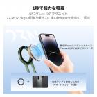 K&F CONCEPT マグネット式スマホ三脚スタンド、23N 強力マグネット搭載ミニ三脚、アルミ合金製ポケットセルフィースティック、iPhone 17 16 15 14 13 12 シリーズ対応マグネット式スマホホルダー（グリーン）
