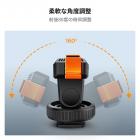 コールドシューアクションカメラマグネットクイックマウントホルダー、DJI Osmo Action 5 Pro用三脚マウント、Osmo Action 3/4 DSLR写真アクセサリー用1/4インチネジ穴付きホットシューカメラアダプター