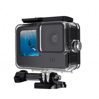K&F Concept GoPro Hero 13 Black用60M/196FT防水ケース、Go Pro 12/11/10/9 Blackアクセサリー用保護水中ダイビングハウジング、防水アクションカメラシェル
