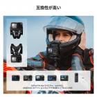 K&Fコンセプトアクションカメラ用オートバイダートバイクヘルメットチンストラップマウント、GoPro Hero 13/12/11/10/9/8/7/6/5/4/DJI Osmo Action 5Pro/4/3/Insta360 X5/X4/X3用ヘルメットホルダーマウントアタッチメント