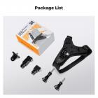 K&F Concept Action Camera Motorcycle Dirt Bike Helmet Chin Strap Mount, Helmet Holder Mounting Attachment for GoPro Hero 13/12/11/10/9/8/7/6/5/4/DJI Osmo Action 5Pro/4/3/Insta360 X5/X4/X3