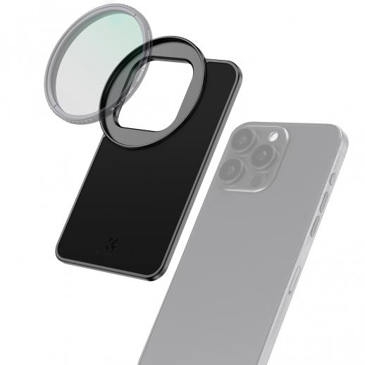 K&F Concept 6.7インチ マグネット式レンズフィルターマウントアダプター iPhoneおよび67mmネジ式フィルターに対応、16/15/14/13/12 Pro Max、16/15/14 Plusに対応（フィルターは付属しません）