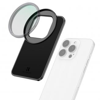 K&F Concept 6.1インチ マグネット式レンズフィルターマウントアダプター iPhoneおよび67mmネジ式フィルターに対応、16/15/14/13/12、16/15/14/13/12 Proに対応（フィルターは付属しません）