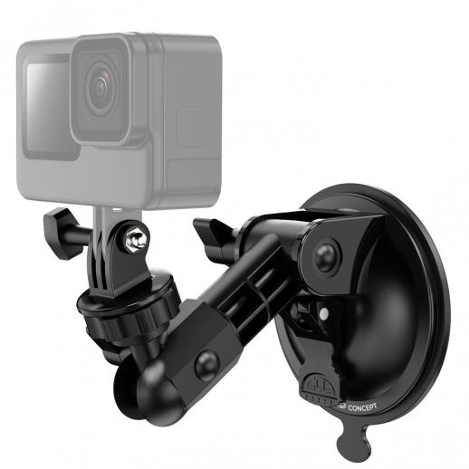 DJI Osmo Pocket 3用吸盤マウント、GoPro Hero 13/12/11/10/9 Black、DJI Osmo Action 3/4/5 Pro、Insta360 X5/X4アクセサリー用カーフロントガラスダッシュマウントホルダー