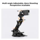 Suction Cup Mount for DJI Osmo Pocket 3, Car Windshield Window Dash Mount Holder for GoPro Hero 13/12/11/10/9 Black, DJI Osmo Action 3/4/5 Pro, Insta360 X5/X4 Accessories