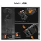 DJI Osmo Pocket 3 Create Combo用クイックリリースアダプターマウント2個パック、アルカスイス規格対応三脚マウント、1/4インチネジ穴/折りたたみ式フィンガー付き、アルミニウム合金ブラケット