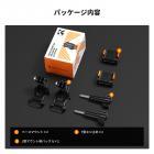 DJI Osmo Pocket 3 Create Combo用クイックリリースアダプターマウント2個パック、アルカスイス規格対応三脚マウント、1/4インチネジ穴/折りたたみ式フィンガー付き、アルミニウム合金ブラケット
