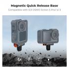 2 Pack Magnetic Quick Release Adapter Mount for DJI Osmo Action 5 Pro, Extension Base Bracket with 1/4