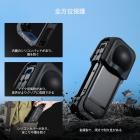 K&Fコンセプトカメラケージ（Insta360 X5用）、耐久性のあるアルミニウム合金製保護ケース、クイックリリースノブ、内蔵コールドシューマウント、1/4インチネジ、シリコンレンズカバーアクションカメラフレーム