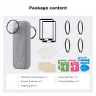 K&F Concept Standard Lens Guards Compatible with Insta360 X5 Accessories, High Transparency Tempered Optical Glass Lens Protector Cover with Screen Protector, Anti-Scratch Cap Replacement Kit