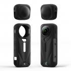 K&F Concept Insta-360 X5用保護ケース、ソフトシリコン製全方位耐衝撃レンズカバー、防水、傷防止、スリムフィット、軽量