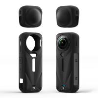 K&F Concept Insta-360 X5用保護ケース、ソフトシリコン製全方位耐衝撃レンズカバー、防水、傷防止、スリムフィット、軽量
