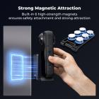 K&F CONCEPT Magnetic Mount Stand Compatible with Insta360 X5/X4/X3, Foldable Handheld Grip with 1/4 Screw Hole & Arca Type Base for Tripod, Action Camera Mount Base Bracket for Go Pro Hero 13/12 Black