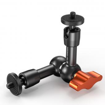 6" Magic Arm Kit 1/4" Screw 360°Ballhead Articulating Mini Arm Mount for Monitor, LED Light, Webcam