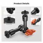 6" Magic Arm Kit 1/4" Screw 360°Ballhead Articulating Mini Arm Mount for Monitor, LED Light, Webcam
