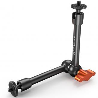 9.8" Magic Arm, 1/4" Screw Camera Mount Arm 360° Ball Heads for DSLRs, Monitor, Flash, LED Light, Microphone, Camera Cage, Action Camera