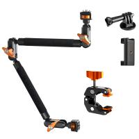 22" Magic Arm Clamp Kit, Overhead Desk Camera Mount, Long Articulating Friction Boom Arm for Phone, Action Camera, LED Light, Microphone, K&F CONCEPT