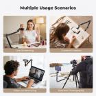 22" Magic Arm, Overhead Desk Camera Arm Mount, Long Articulating Friction Boom Arm for Phone, Action Camera, LED Light, Microphone K&F CONCEPT