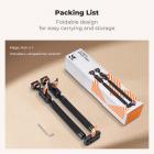22" Magic Arm, Overhead Desk Camera Arm Mount, Long Articulating Friction Boom Arm for Phone, Action Camera, LED Light, Microphone K&F CONCEPT