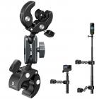 Dual Super Clamp Camera Mount with 360° Ball Head, Bike/Motorcycle Handlebar Mount for Pole, Tripod, Desk, Flag, Umbrella K&F CONCEPT