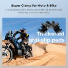 Dual Super Clamp Camera Mount with 360° Ball Head, Bike/Motorcycle Handlebar Mount for Pole, Tripod, Desk, Flag, Umbrella K&F CONCEPT