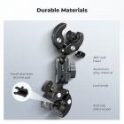 Dual Super Clamp Camera Mount with 360° Ball Head, Bike/Motorcycle Handlebar Mount for Pole, Tripod, Desk, Flag, Umbrella K&F CONCEPT