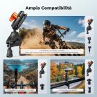 Supporto per manubrio per bici e moto con doppia testa a sfera a 360°, morsetto per fotocamera compatibile con Hero 13/12/11/10, Osmo Action 6 5 4 Pro, 360 X5 X4 e smartphone K&F CONCEPT