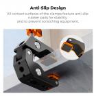Camera Mount Clamp, Super Crab Clamp with Rotatable Clamping Block, 1/4" and 3/8" Thread Holes for Round Pipe Flat Surface, Camera Mounts, and Other Photographic K&F CONCEPT