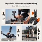 K&F CONCEPT Motorcycle Bike Clamp Mount 360° BallHead for Action CameraAdjustable Handlebar Clamp Mount for Cycling/Motorcycle/Bicycle/Handbar/Round Tube(0.31-1.85"), MS66