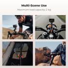 K&F CONCEPT Motorcycle Bike Clamp Mount Quick Release Compatible with DJI
