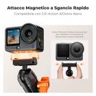Supporto a morsetto per moto K&F CONCEPT compatibile con DJI Action 6