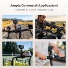 Supporto a morsetto per moto K&F CONCEPT compatibile con DJI Action 6