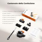 Supporto a morsetto per moto K&F CONCEPT compatibile con DJI Action 6