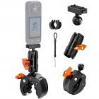K&F CONCEPT Motorcycle Bike Clamp Mount Quick Release Compatible with Insta