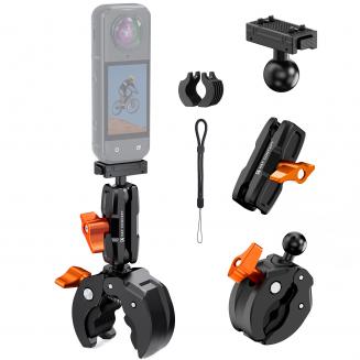 K&F CONCEPT Motorcycle Bike Clamp Mount Quick Release Compatible with Insta
