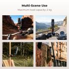K&F CONCEPT Motorcycle Bike Clamp Mount Quick Release Compatible with Insta