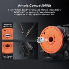Testa a sfera per treppiede K&F CONCEPT da 36 mm, testa robusta da 8 kg con maniglia rimovibile e limitatore di inclinazione, attacco Arca Swiss con sgancio rapido + panoramica a 360° per fotocamere mirrorless e reflex digitali.
