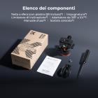 Testa a sfera per treppiede K&F CONCEPT da 36 mm, testa robusta da 8 kg con maniglia rimovibile e limitatore di inclinazione, attacco Arca Swiss con sgancio rapido + panoramica a 360° per fotocamere mirrorless e reflex digitali.