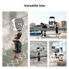 K&F CONCEPT Camera C-Clamp Mount with Double Ball Head Magic Arm360° Adjustable Clamp Desktop Mount, for Action Camera, Monitor, LED Light and Microphone