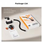Flexible Clamp Mount Kit, Action Camera Gooseneck Mount with 1/4" & 3/8" Screws for Flat & Round Surfaces, Compatible with Smartphone, Action Camera, Light and Webcam