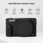 Canon G7X III Silicone Protective Case with Screen Protector Set, Anti-Scratch Shockproof Soft Skin Black