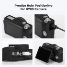 Canon G7X III Silicone Protective Case with Screen Protector Set, Anti-Scratch Shockproof Soft Skin Black