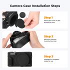 Canon G7X III Silicone Protective Case with Screen Protector Set, Anti-Scratch Shockproof Soft Skin Black