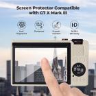 Canon G7X III Silicone Protective Case with Screen Protector Set, Anti-Scratch Shockproof Soft Skin Beige