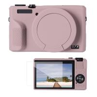 Canon G7X III Silicone Protective Case with Screen Protector Set, Anti-Scratch Shockproof Soft Skin Purple