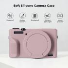 Canon G7X III Silicone Protective Case with Screen Protector Set, Anti-Scratch Shockproof Soft Skin Purple