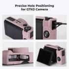 Canon G7X III Silicone Protective Case with Screen Protector Set, Anti-Scratch Shockproof Soft Skin Purple