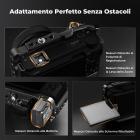 Gabbia completa per fotocamera Sony ZV-E10 II, rig video leggero in alluminio con base a sgancio rapido Arca-Swiss e attacco a slitta.