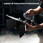 Gabbia completa per fotocamera Sony ZV-E10 II, rig video leggero in alluminio con base a sgancio rapido Arca-Swiss e attacco a slitta.